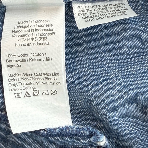 J.Crew 100% Cotton Chambray Shorts Blue Size 10 Reimagined Sustainable - Picture 10 of 10